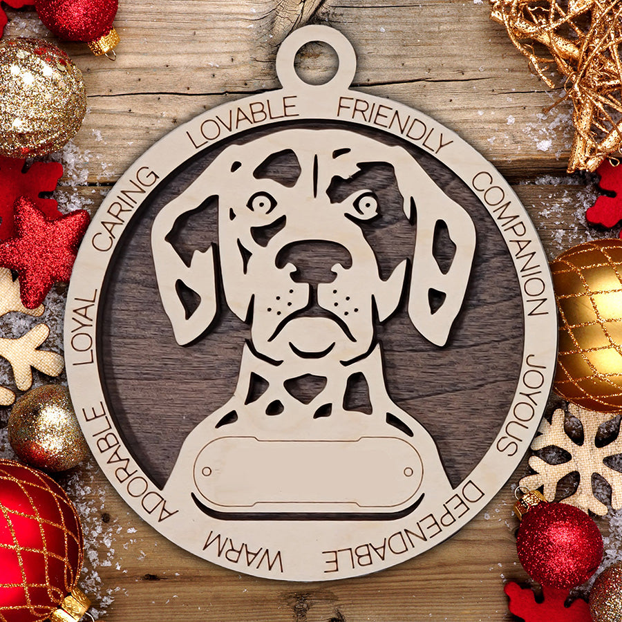 Personalized Dog Christmas Ornament – Custom Breed Keepsake Gift - Dog Breeds A-G