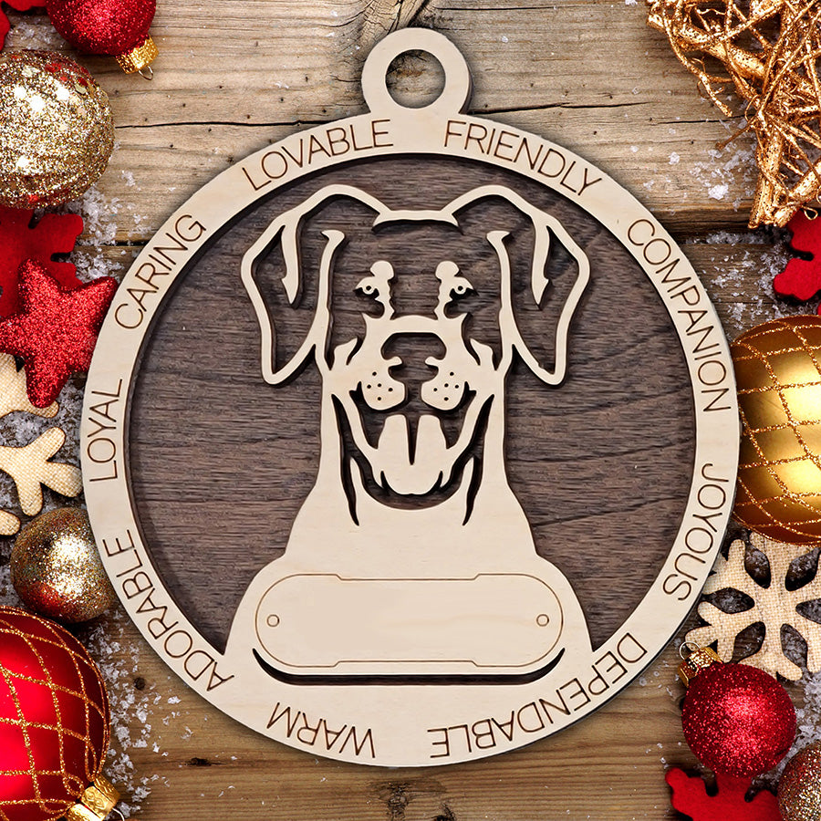 Personalized Dog Christmas Ornament – Custom Breed Keepsake Gift - Dog Breeds A-G