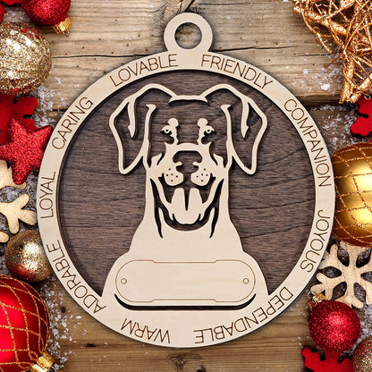 Personalized Dog Christmas Ornament – Custom Breed Keepsake Gift - Dog Breeds A-G