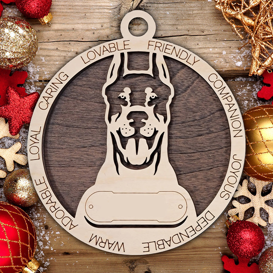 Personalized Dog Christmas Ornament – Custom Breed Keepsake Gift - Dog Breeds A-G
