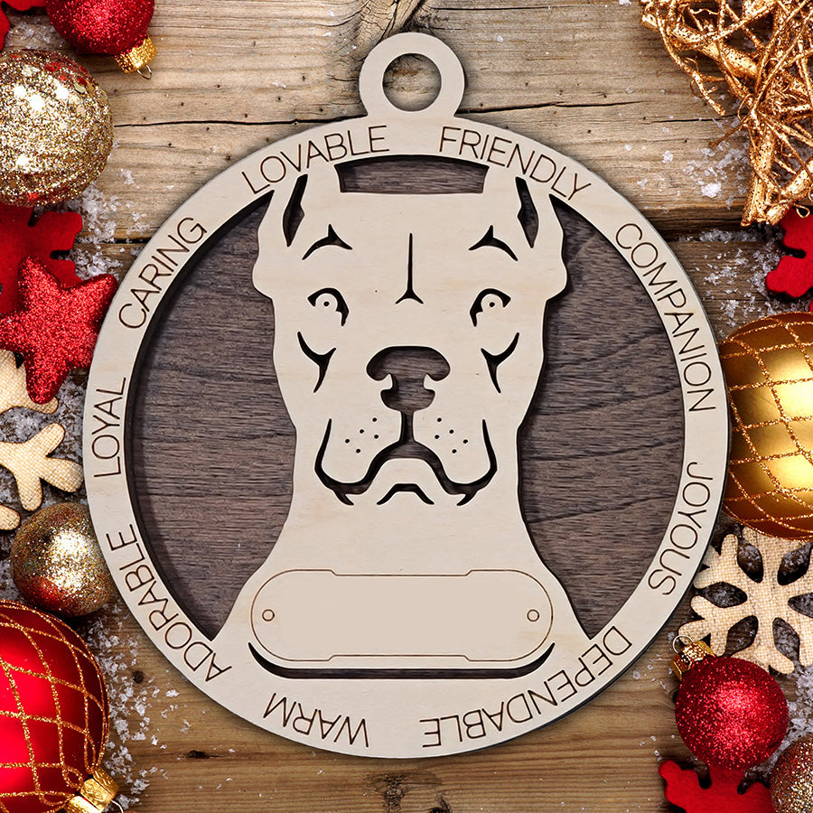 Personalized Dog Christmas Ornament – Custom Breed Keepsake Gift - Dog Breeds A-G