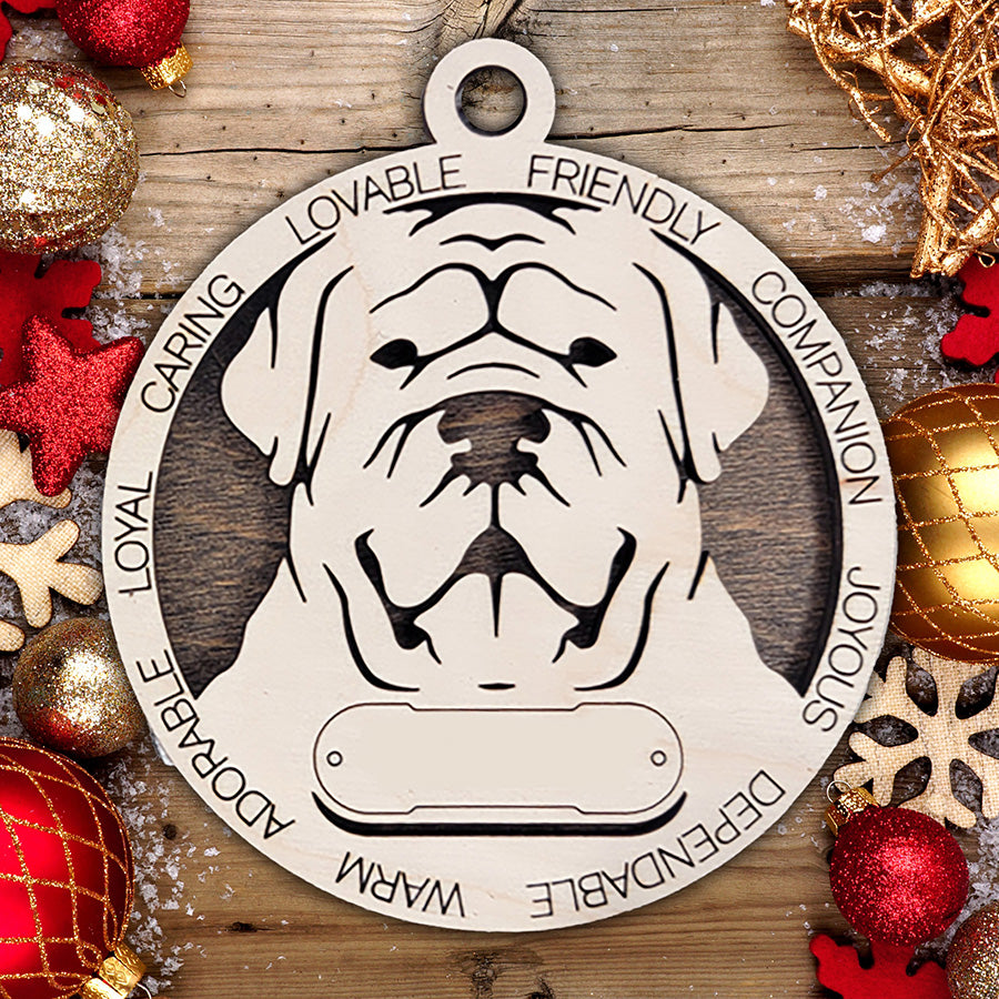 Personalized Dog Christmas Ornament – Custom Breed Keepsake Gift - Dog Breeds A-G