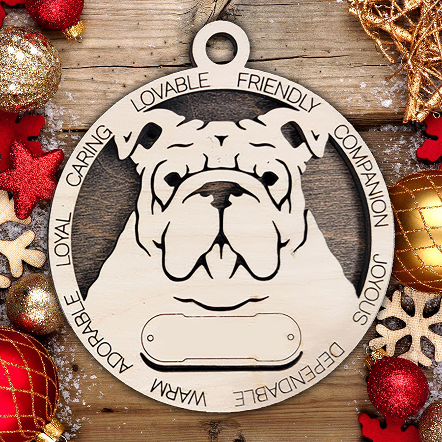 Personalized Dog Christmas Ornament – Custom Breed Keepsake Gift - Dog Breeds A-G