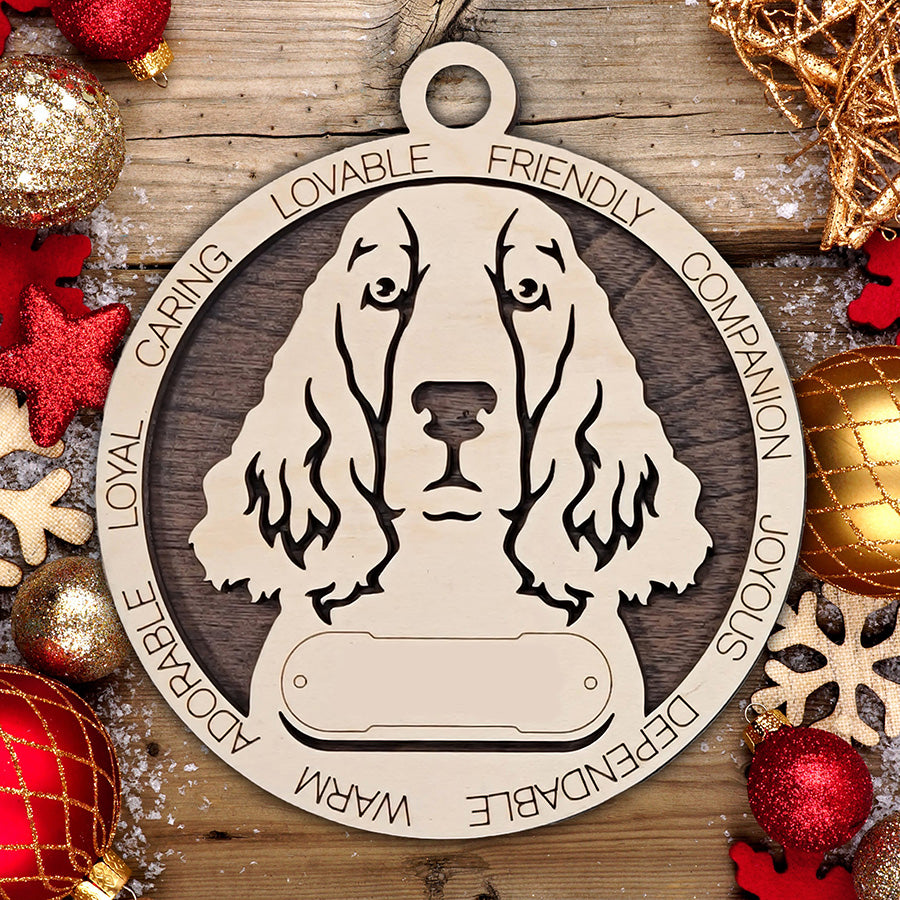 Personalized Dog Christmas Ornament – Custom Breed Keepsake Gift - Dog Breeds A-G
