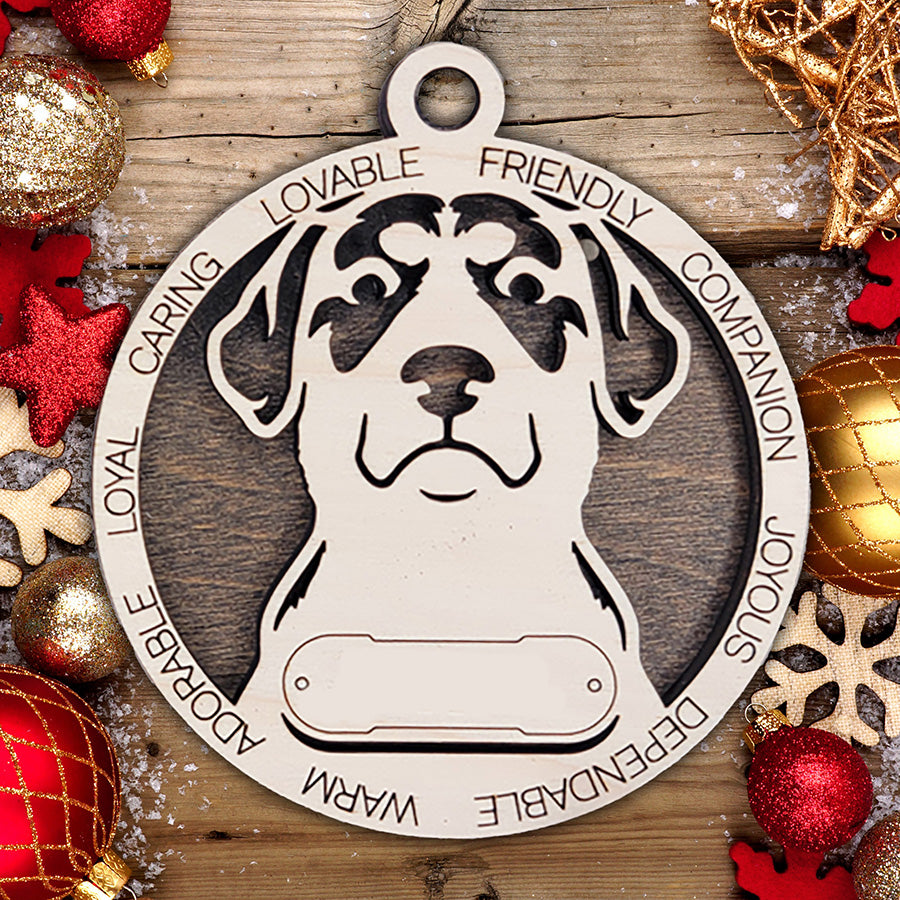 Personalized Dog Christmas Ornament – Custom Breed Keepsake Gift - Dog Breeds A-G