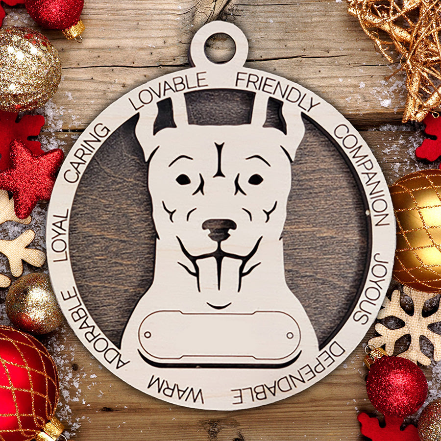 Personalized Dog Christmas Ornament – Custom Breed Keepsake Gift - Dog Breeds A-G