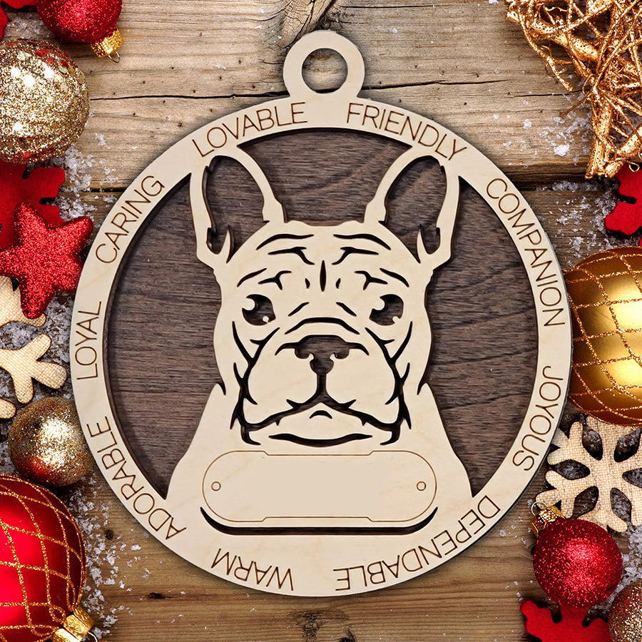 Personalized Dog Christmas Ornament – Custom Breed Keepsake Gift - Dog Breeds A-G