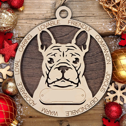 Personalized Dog Christmas Ornament – Custom Breed Keepsake Gift - Dog Breeds A-G