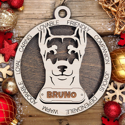Personalized Dog Christmas Ornament – Custom Breed Keepsake Gift - Dog Breeds A-G