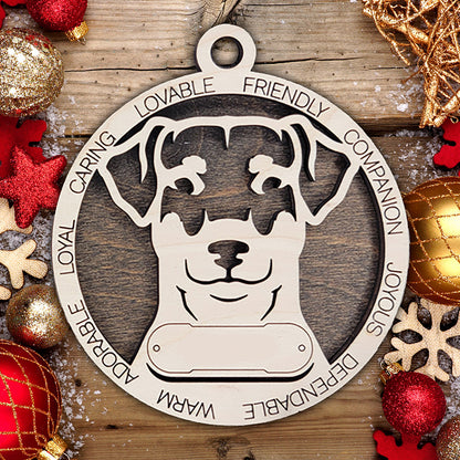 Personalized Dog Christmas Ornament – Custom Breed Keepsake Gift - Dog Breeds A-G