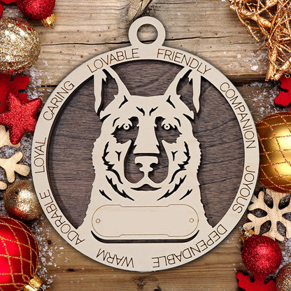 Personalized Dog Christmas Ornament – Custom Breed Keepsake Gift - Dog Breeds A-G