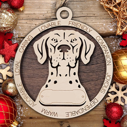 Personalized Dog Christmas Ornament – Custom Breed Keepsake Gift - Dog Breeds A-G