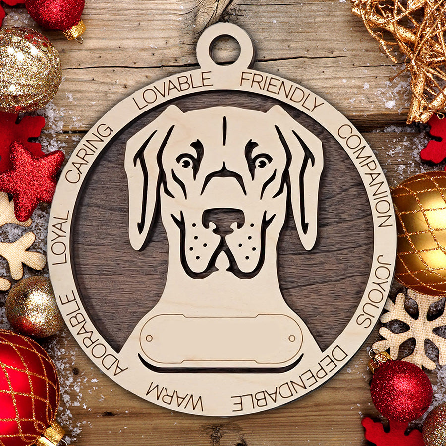 Personalized Dog Christmas Ornament – Custom Breed Keepsake Gift - Dog Breeds A-G