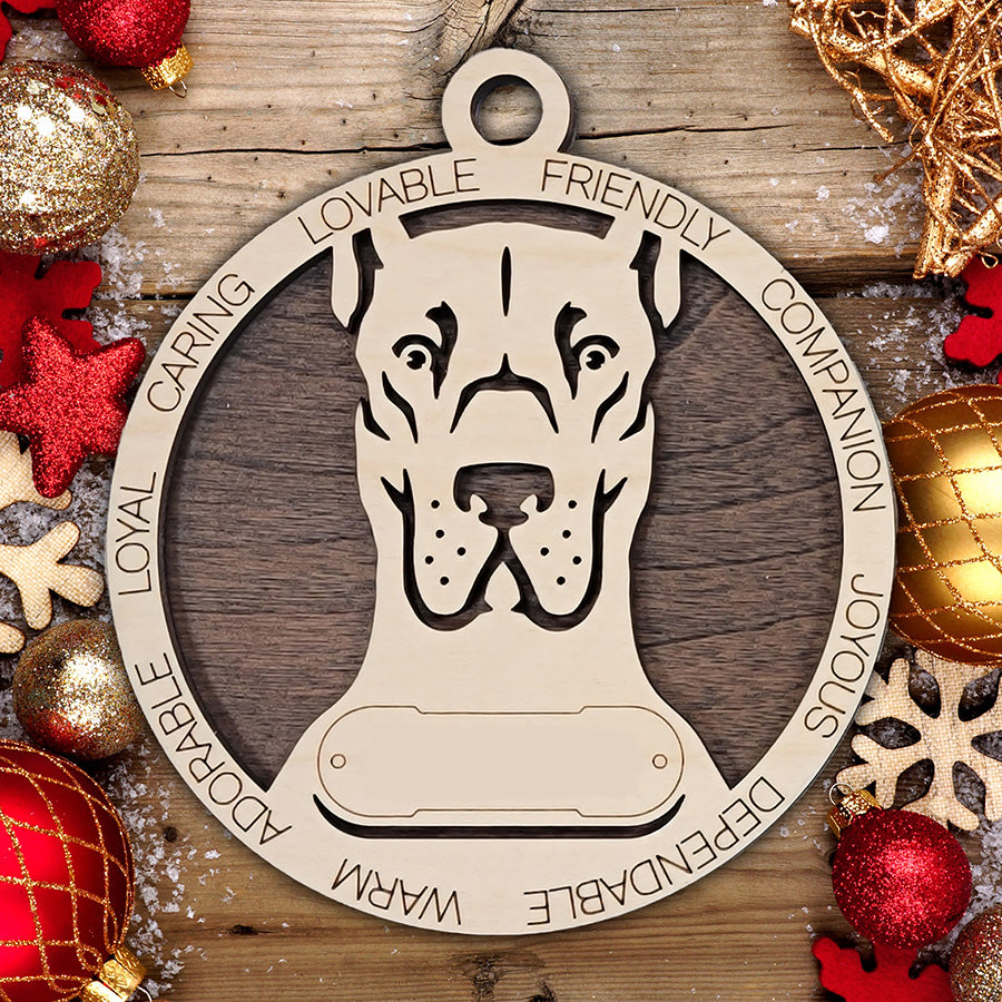 Personalized Dog Christmas Ornament – Custom Breed Keepsake Gift - Dog Breeds A-G