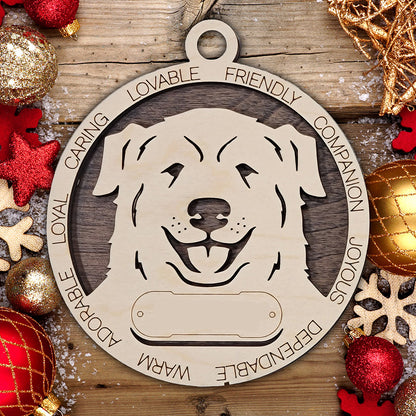 Personalized Dog Christmas Ornament – Custom Breed Keepsake Gift - Dog Breeds A-G