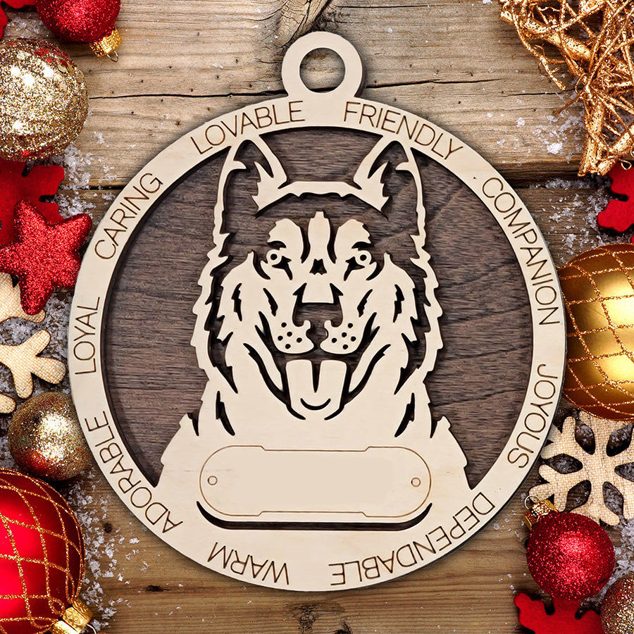 Personalized Dog Christmas Ornament – Custom Breed Keepsake Gift - Dog Breeds A-G