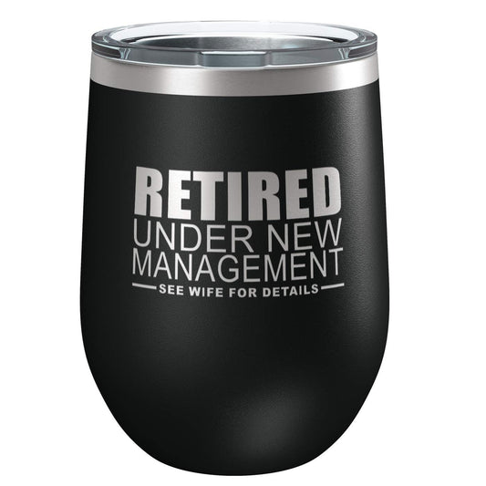 Funny Retirement Gift for Men | Stainless Steel Insulated Wine Tumbler | Mug for Hot and Cold Drinks | Funny Father's Day | Birthday |