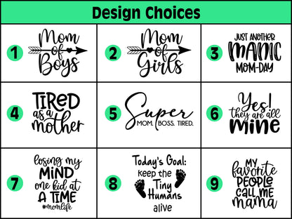 Engraved Mom Gifts • Choice of 12oz, 15oz or 20oz Tumbler • Gift for Her • Birthday, Mother's Day, Christmas Gift