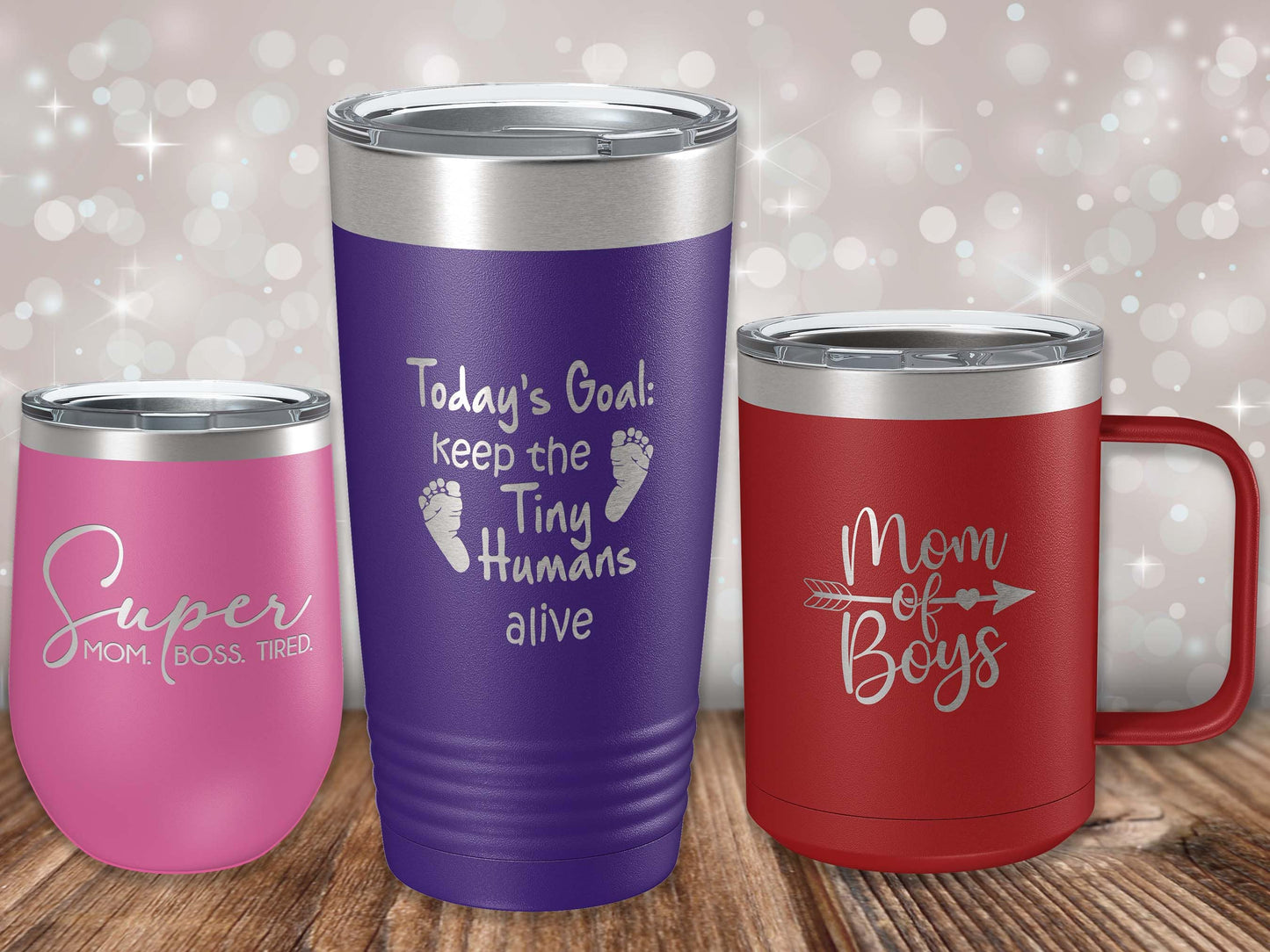 Engraved Mom Gifts • Choice of 12oz, 15oz or 20oz Tumbler • Gift for Her • Birthday, Mother's Day, Christmas Gift