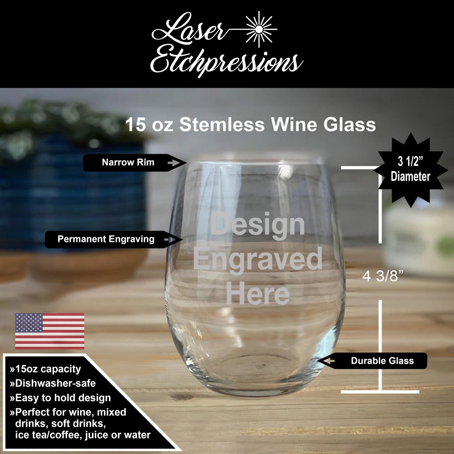 Adulting...Ridiculous! Would NOT Recommend • Funny Engraved 15oz Stemless Wine Glass