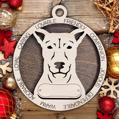 Personalized Dog Christmas Ornament – Custom Breed Keepsake Gift - Dog Breeds A-G