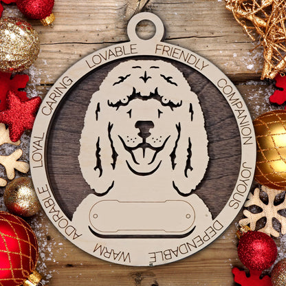 Personalized Dog Christmas Ornament – Custom Breed Keepsake Gift - Dog Breeds H-Y