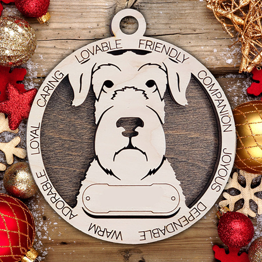 Personalized Dog Christmas Ornament – Custom Breed Keepsake Gift - Dog Breeds A-G