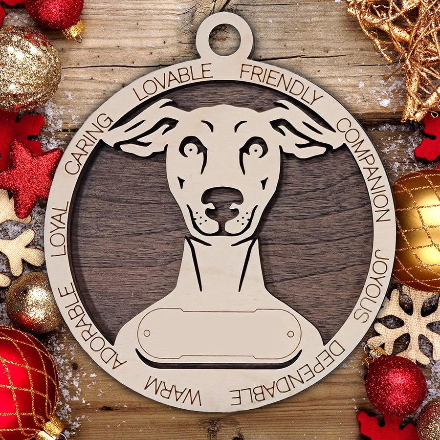 Personalized Dog Christmas Ornament – Custom Breed Keepsake Gift - Dog Breeds A-G