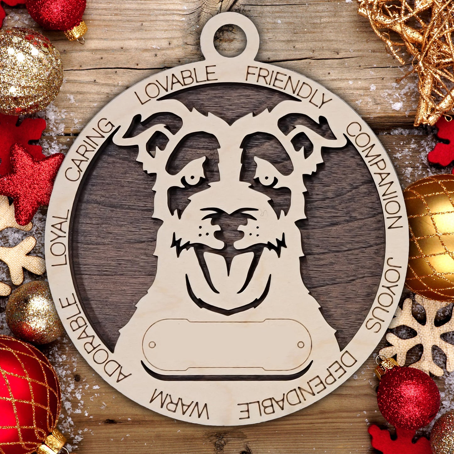 Personalized Dog Christmas Ornament – Custom Breed Keepsake Gift - Dog Breeds H-Y