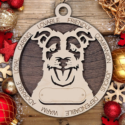 Personalized Dog Christmas Ornament – Custom Breed Keepsake Gift - Dog Breeds A-G