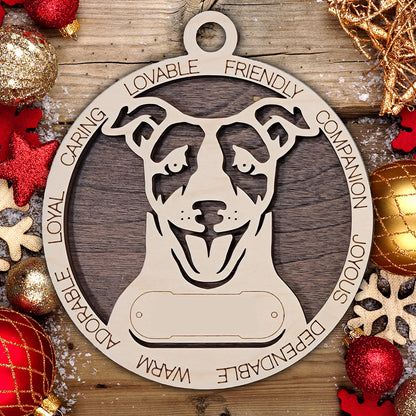 Personalized Dog Christmas Ornament – Custom Breed Keepsake Gift - Dog Breeds A-G