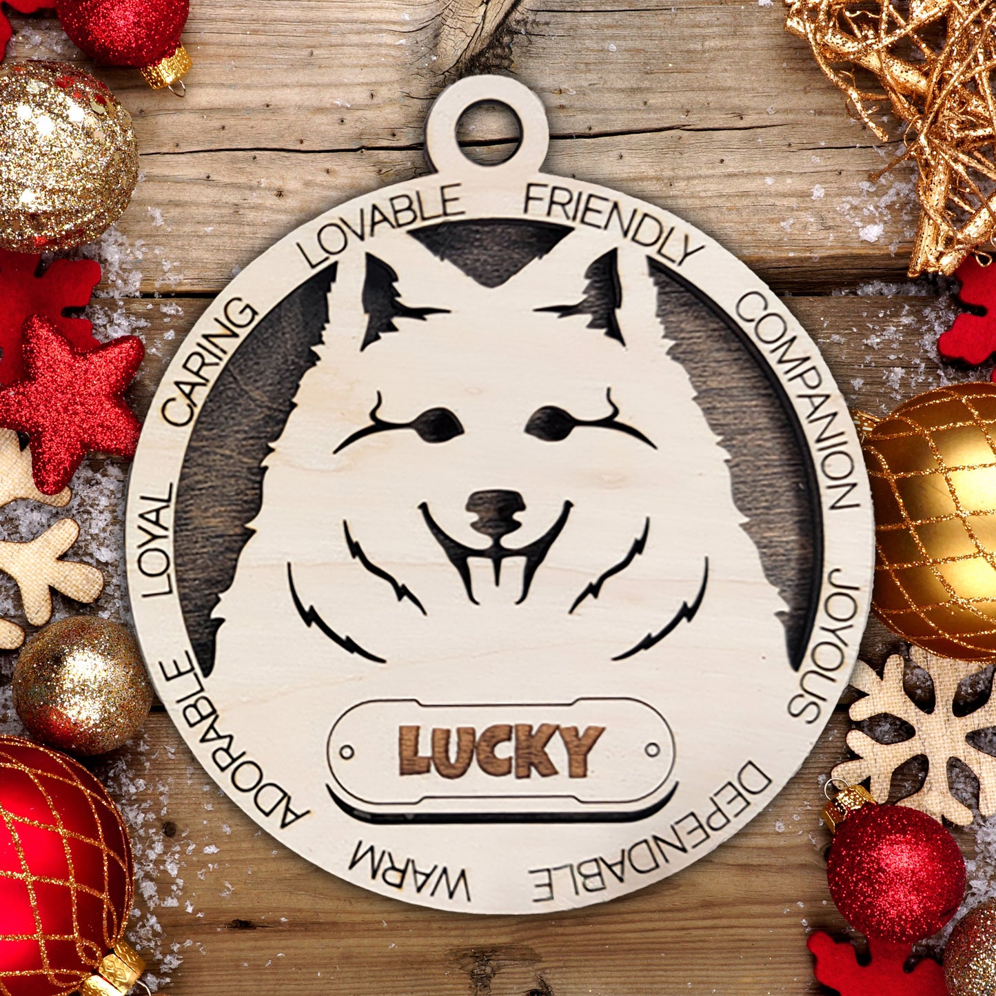 Personalized Dog Christmas Ornament – Custom Breed Keepsake Gift - Dog Breeds H-Y