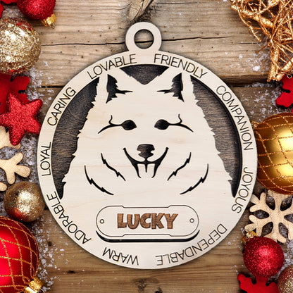 Personalized Dog Christmas Ornament – Custom Breed Keepsake Gift - Dog Breeds H-Y