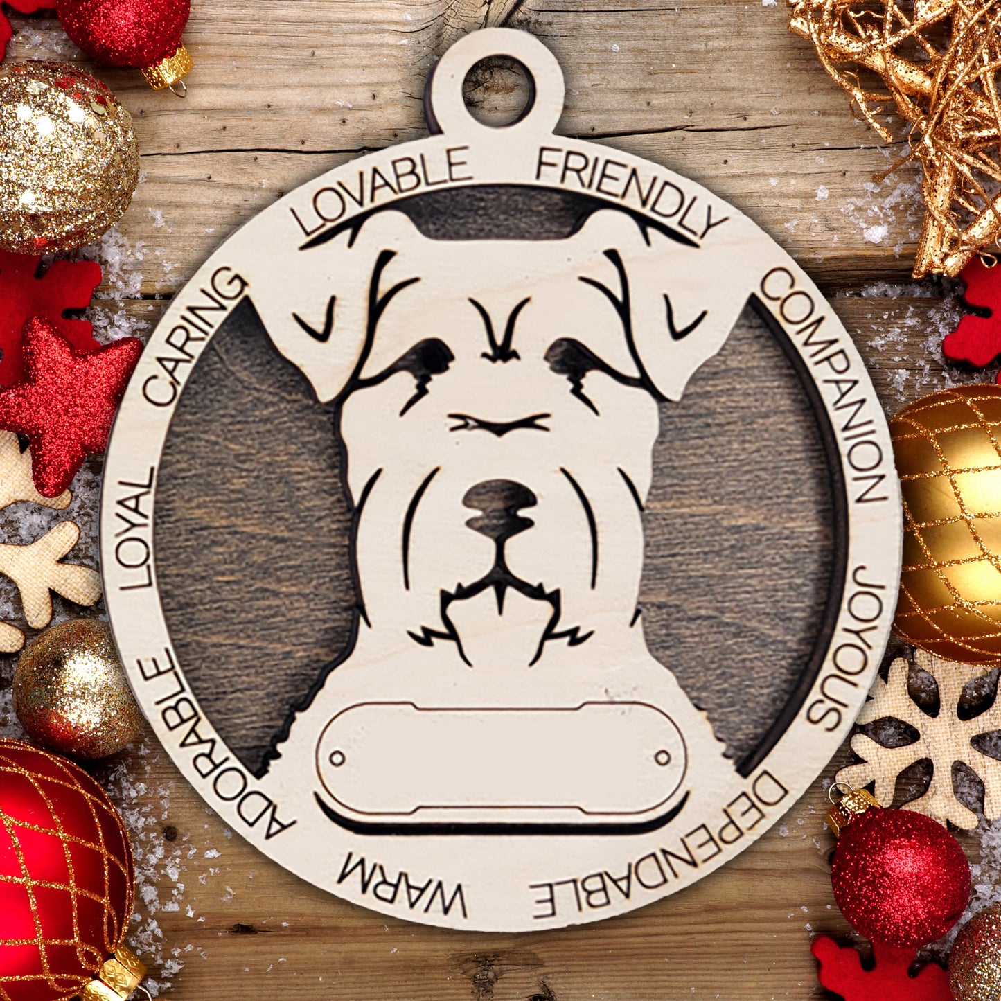 Personalized Dog Christmas Ornament – Custom Breed Keepsake Gift - Dog Breeds H-Y