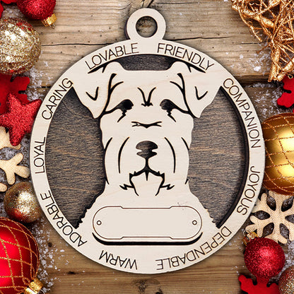 Personalized Dog Christmas Ornament – Custom Breed Keepsake Gift - Dog Breeds A-G