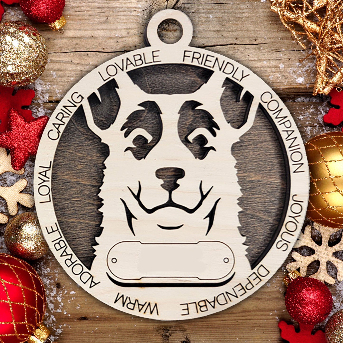 Personalized Dog Christmas Ornament – Custom Breed Keepsake Gift - Dog Breeds H-Y
