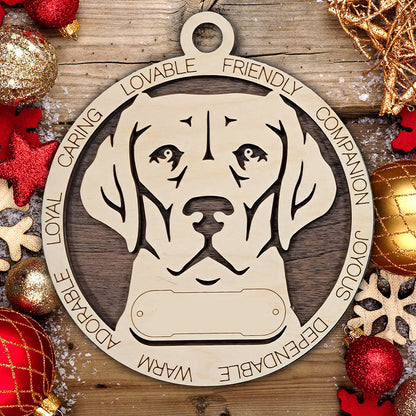 Personalized Dog Christmas Ornament – Custom Breed Keepsake Gift - Dog Breeds A-G