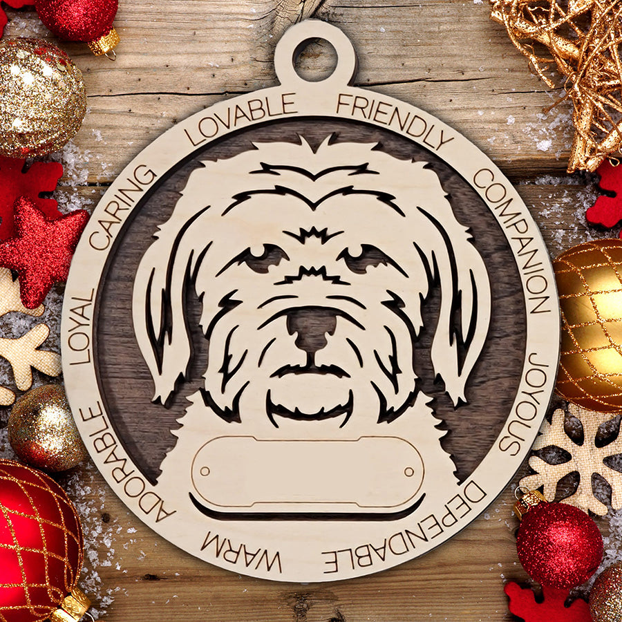 Personalized Dog Christmas Ornament – Custom Breed Keepsake Gift - Dog Breeds H-Y