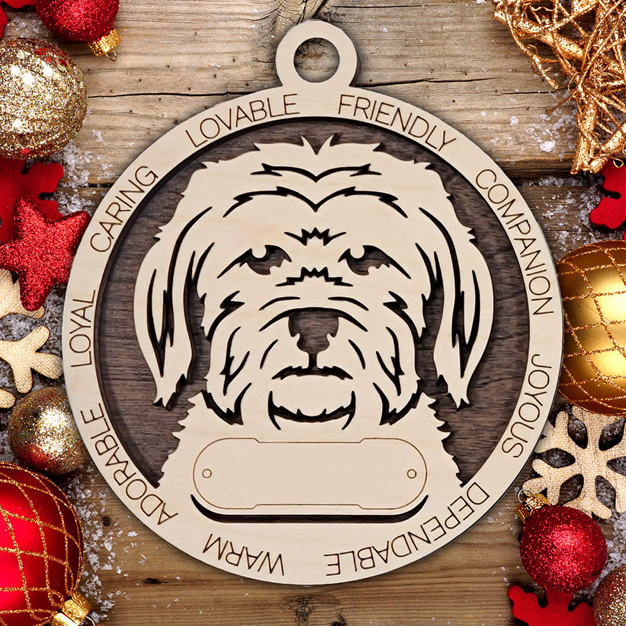 Personalized Dog Christmas Ornament – Custom Breed Keepsake Gift - Dog Breeds H-Y