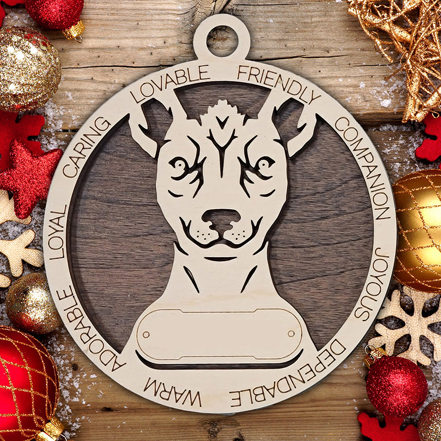 Personalized Dog Christmas Ornament – Custom Breed Keepsake Gift - Dog Breeds H-Y