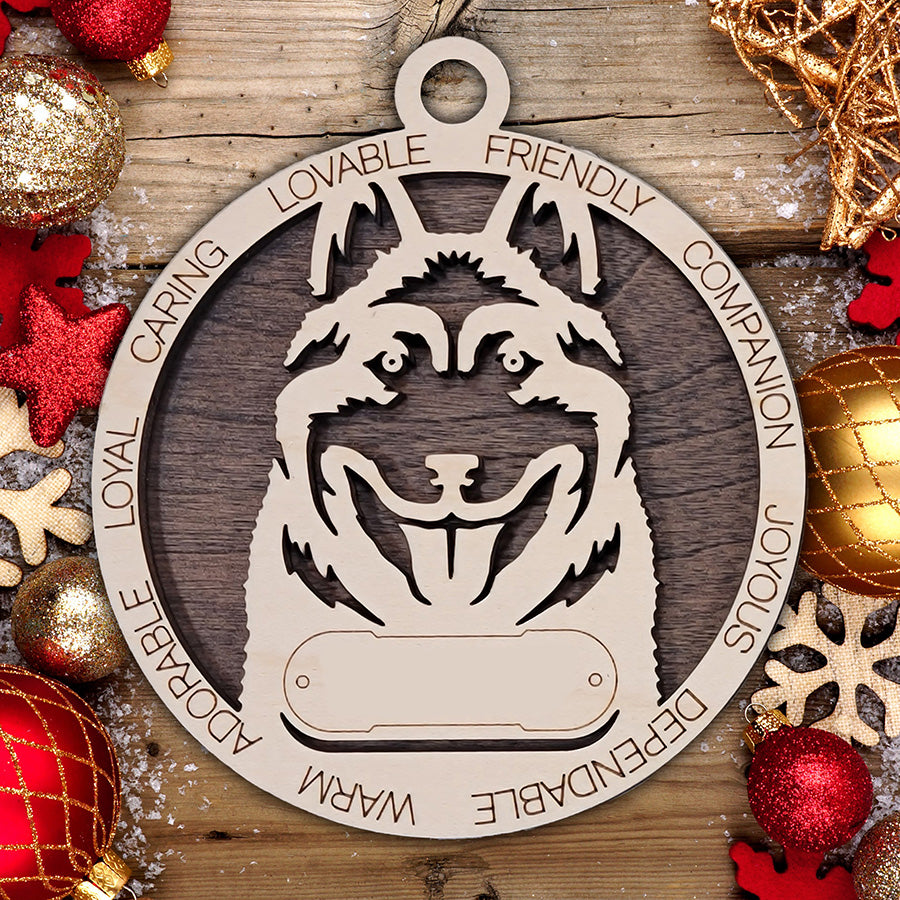Personalized Dog Christmas Ornament – Custom Breed Keepsake Gift - Dog Breeds H-Y