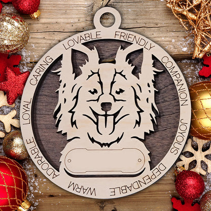 Personalized Dog Christmas Ornament – Custom Breed Keepsake Gift - Dog Breeds H-Y