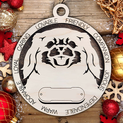 Personalized Dog Christmas Ornament – Custom Breed Keepsake Gift - Dog Breeds H-Y