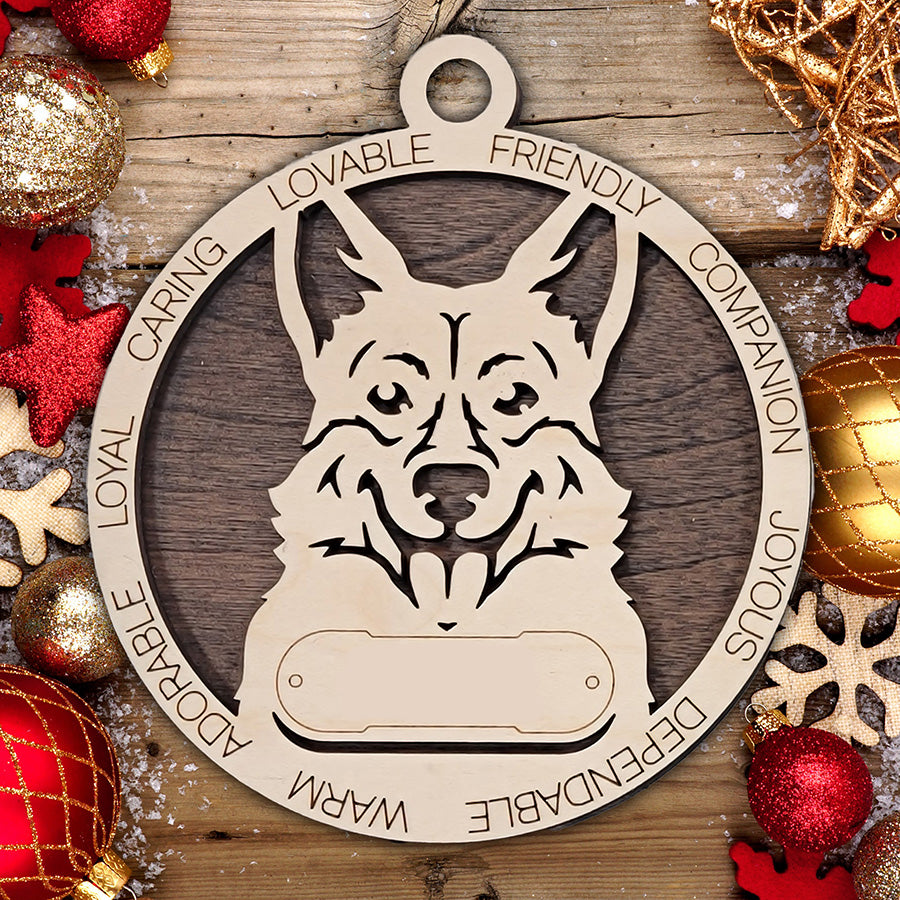 Personalized Dog Christmas Ornament – Custom Breed Keepsake Gift - Dog Breeds H-Y