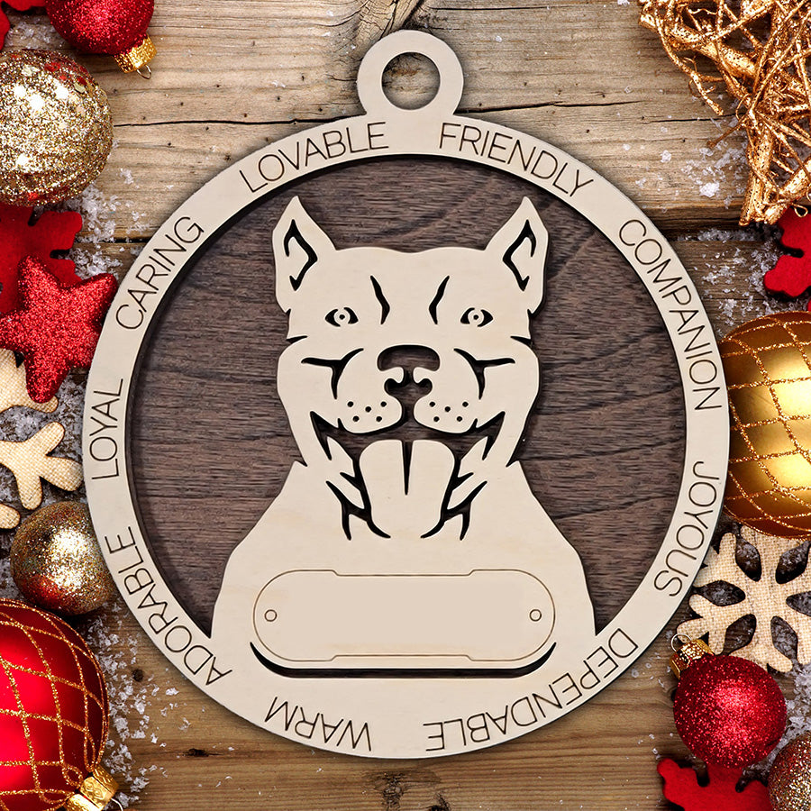 Personalized Dog Christmas Ornament – Custom Breed Keepsake Gift - Dog Breeds H-Y