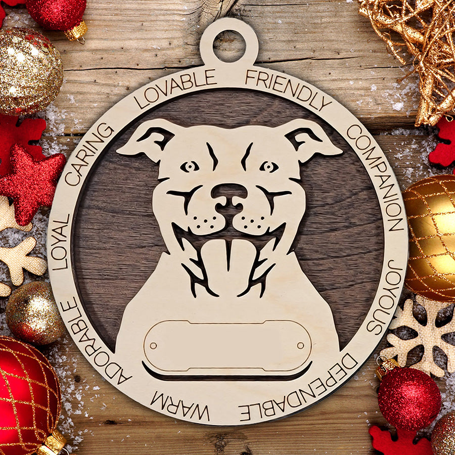 Personalized Dog Christmas Ornament – Custom Breed Keepsake Gift - Dog Breeds H-Y