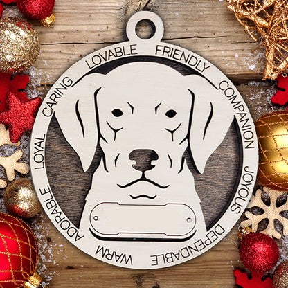 Personalized Dog Christmas Ornament – Custom Breed Keepsake Gift - Dog Breeds H-Y