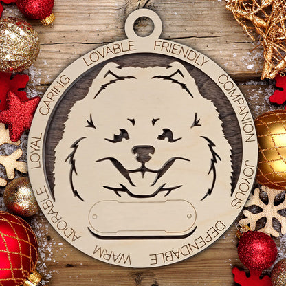 Personalized Dog Christmas Ornament – Custom Breed Keepsake Gift - Dog Breeds H-Y
