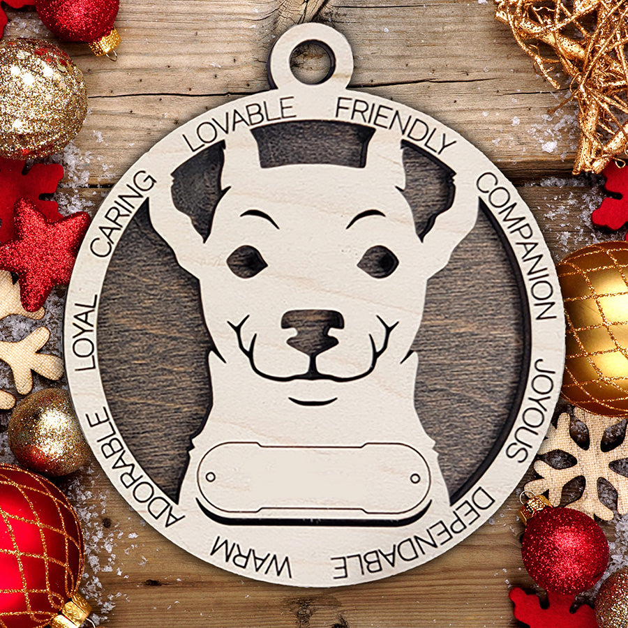 Personalized Dog Christmas Ornament – Custom Breed Keepsake Gift - Dog Breeds H-Y