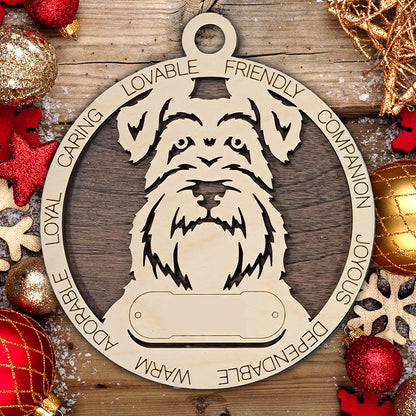 Personalized Dog Christmas Ornament – Custom Breed Keepsake Gift - Dog Breeds H-Y